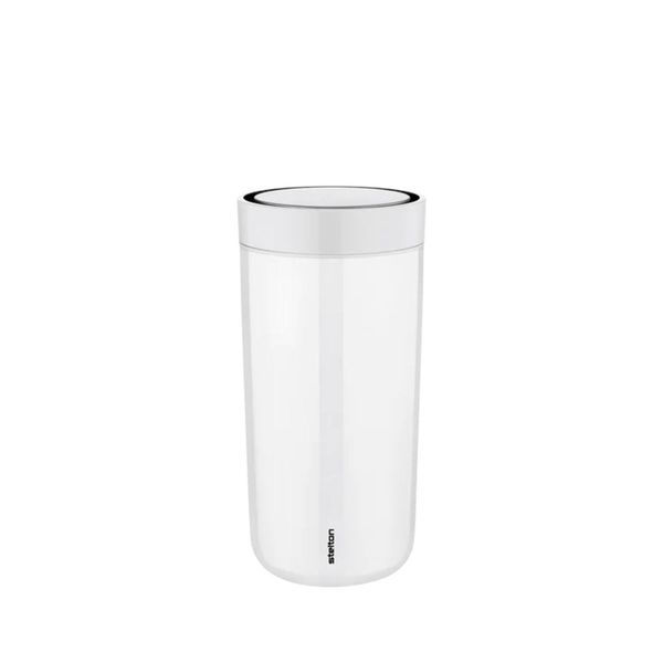 Stelton To Go Click Becher, Trinkbecher, Cup, Edelstahl, Kunststoff, Chalk, 400 Ml, 685-3-image