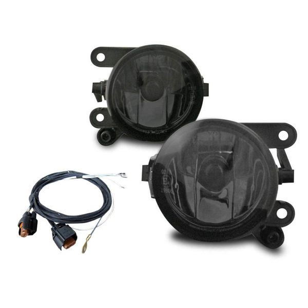 Fendinebbia Nsw Vetro Chiaro Nero Cablaggio HB4 L + R Per Vw Tiguan 5N-image