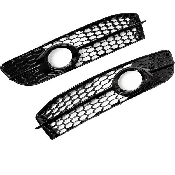 Set Griglia Paraurti A Nido D'ape Sinistra + Destra Per Audi A6 4F C6 Facelift Da-image