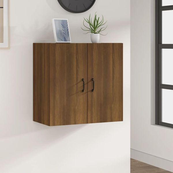 The Living Store Armadio A Muro Effetto Rovere Marrone 60X31X60 Cm Materiale Legno-image