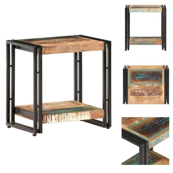 Vidaxl Tavolino 40X30X40 Cm In Legno Massiccio Antico - Tavolini-image