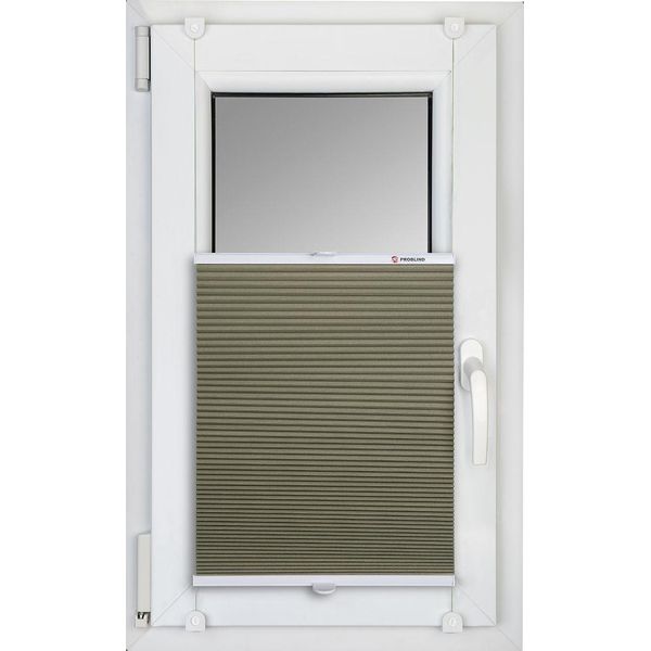Tende Plissettate A Nido D'ape 100% Con Chiusura A Chiave (Verde PM08, 75X150 Cm)-image