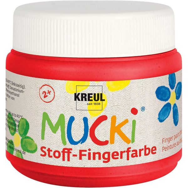 Kreul 28103 Kreul Vernice A Dita Per Tessuti "Mucki"", Rosso, 150 Ml"-image