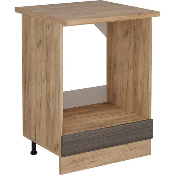 Vicco Mobile Per Forno Da Incasso R-Line, 60 Cm , Pl Rovere, Grigio Nobile/Quercia Dorata-image