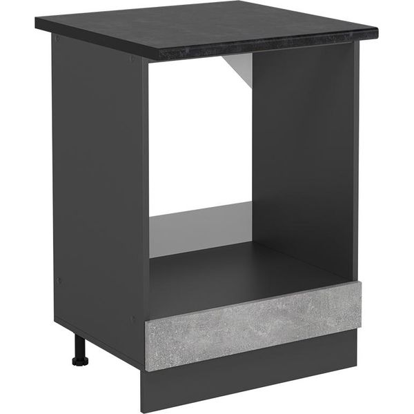 Vicco Mobile Per Forno Da Incasso R-Line, 60 Cm , Pl Antracite, Calcestruzzo/Antracite-image