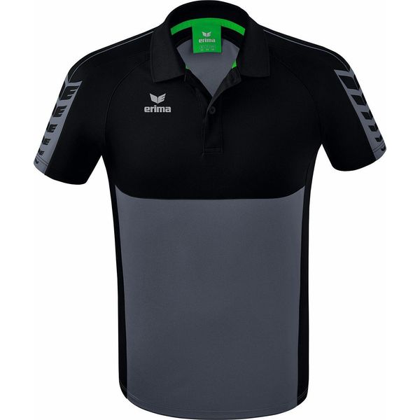 Erima Six Wings Polo Uomo - Grigio Ardesia / Nero-image