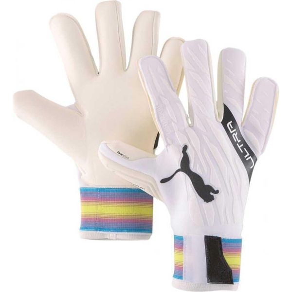 Puma Ultra Grip 1 Hybrid Pro Guanti Da Portiere Uomo Grigio Chiaro Nero Taglia 9-image