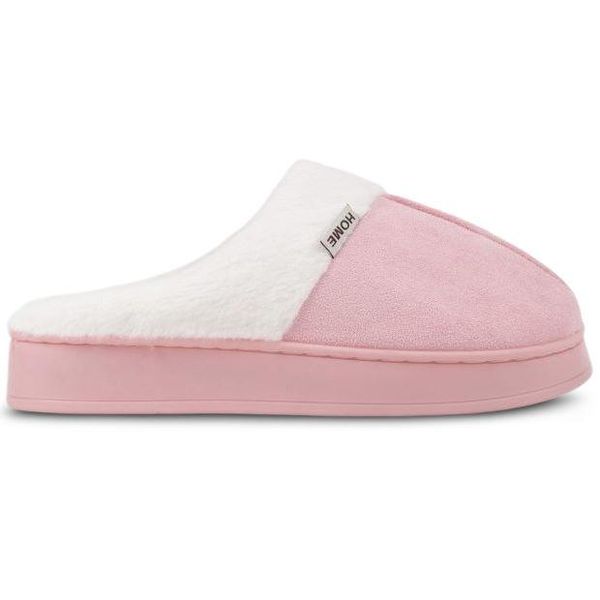Pantofole Da Donna Slip On Pantofole In Peluche Isolate Knowi Rosa Taglia 40/41-image