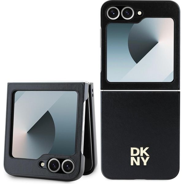 Dkny Dkhczf6Psmcslk Z Flip6 F741Czarny/Nero Lether Matal Stack Logo-image