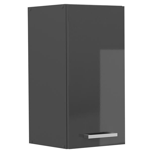 Vicco Pensile Da Cucina R-Line, 30 Cm, Antracite Lucido/Antracite-image