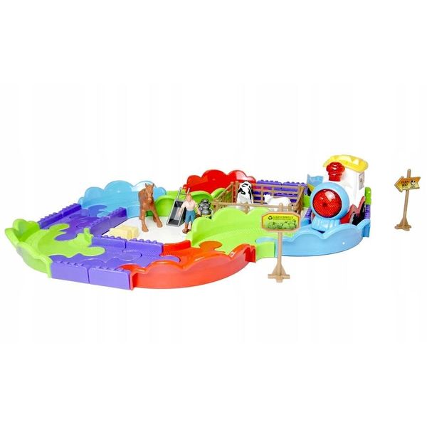 Set Di Binari Del Treno Della Fattoria - Ferrovia Interattiva Con Luci, Suoni E Animali-image