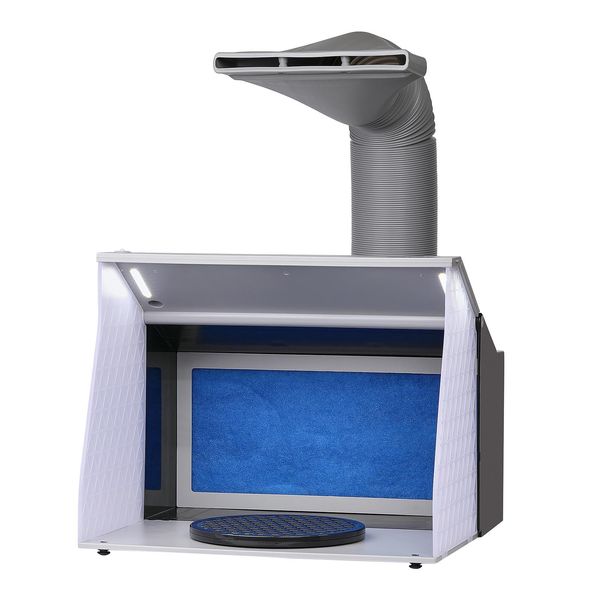 Kit Cabina Di Verniciatura Per Aerografo Vevor 405 X 330 X 355 M, Sistema Di Aspirazione Portatile Per Aerografo, Sistema Di Aspirazione Per Cabina Di Verniciatura Per Aerografo 5,2 M³/Min Con Doppio Ventilatore Per Lavori Di Modellazione, Verniciatura, Ecc.-image