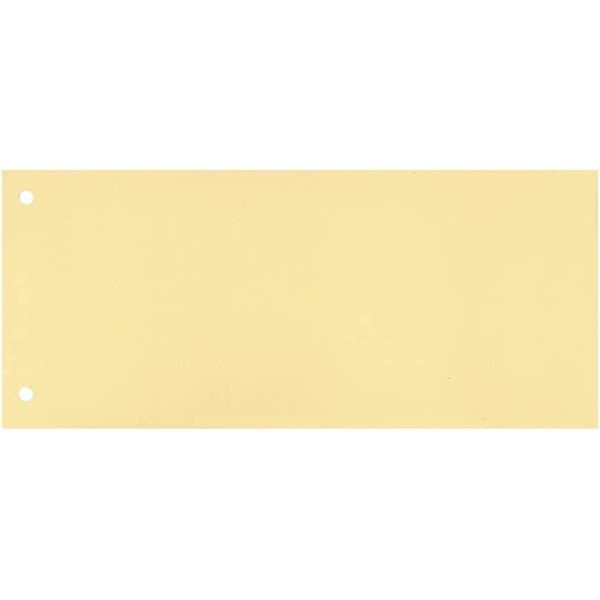 Q-Connect® KF00516 Strisce Divisorie - Cartone Da 190 G/M², Giallo, 100 Pezzi-image