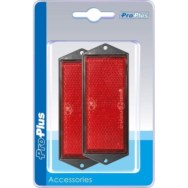 Riflettore Rosso 104X40Mm Da Avvitare 2 Pezzi In Blister-image