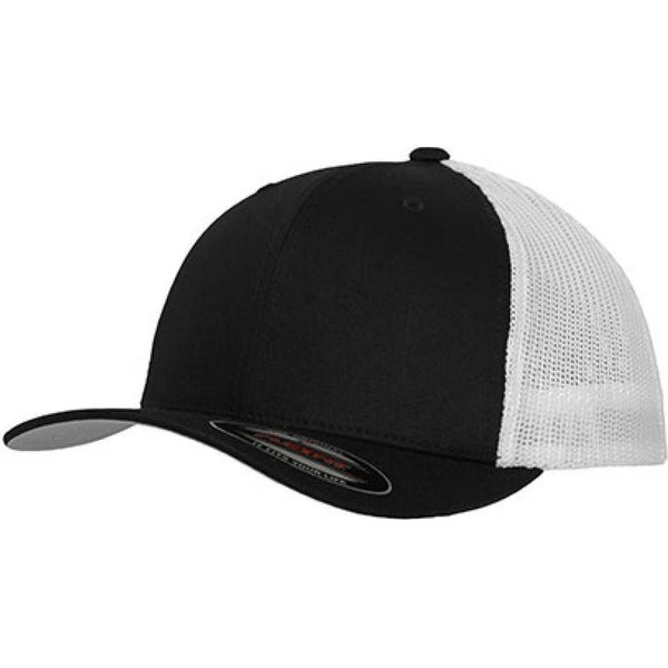 Flexfit 6511T | Mesh Trucker 2-Tone Cap / Berretto / Cappello - Colore: Nero/Bianco - Taglia: L/Xl-image
