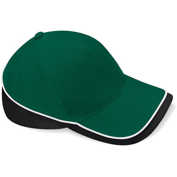 Berretto / Cappello Da Competizione Beechfield B171 | Teamwear - Colore: Verde Bottiglia/Nero/Bianco - Taglia: Unica-image