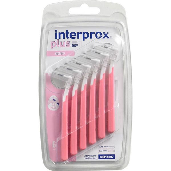 Interprox Plus Nano Rosa Scovolino Interdentale 6 Pz-image