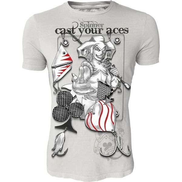 Hotspot Design Spinner, Cast Your Aces, Xxl, Grigio, Maglietta Poker Collection, Per Pescatori, TS-PK01002S05-image