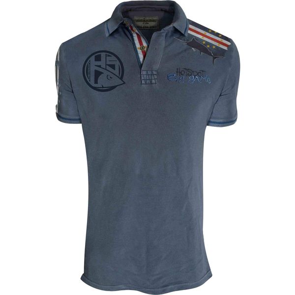 Hotspot Design Big Game Cabo Verde, M, Blu-Grigio, Polo, Per Pescatori, PL-01013S02-image