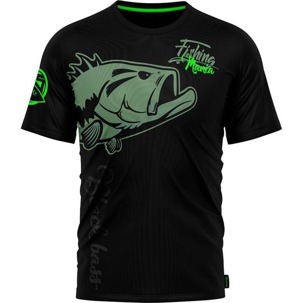 Hotspot Design Black Bass Mania, Xl, Nero-Verde, T-Shirt, 010001604-image