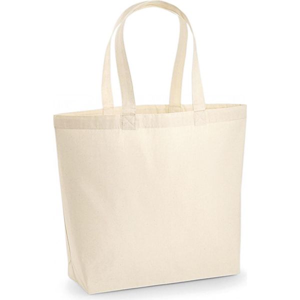 Westford Mill W225 | Premium Cotone Maxi Tote 39 X 36,5 X 13 Cm - Colore: Naturale - Taglia: Unica-image