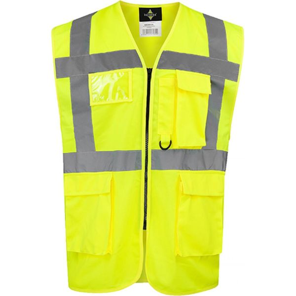 Korntex Kxcmf | Gilet Di Sicurezza Multifunzionale Comfort Executive Hamburg - Farbe: Giallo Segnale - GrößE: 5XL-image