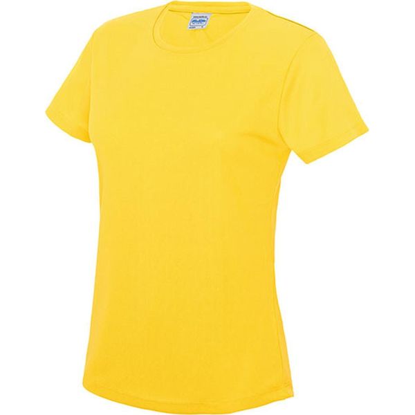 Just Cool JC005 | Maglietta Sportiva Girlie Cool + Wrap Certificata - Colore: Giallo Sole - Taglia: Xl-image