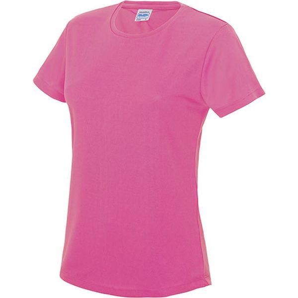 Just Cool JC005 | Maglietta Sportiva Girlie Cool + Wrap Certificata - Colore: Rosa Elettrico - Taglia: Xl-image