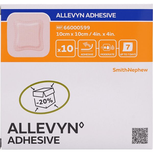 Allevyn Adhesive 10X10 Cm Medicazione Adesiva Per Ferite 10 Pz-image