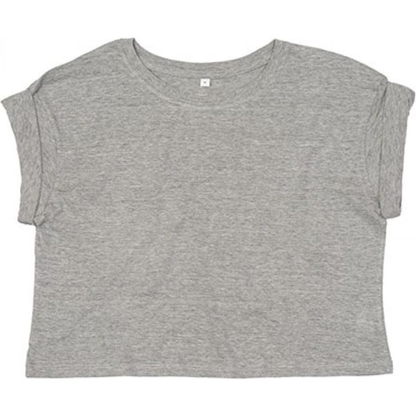 Mantis M96 | Donna Crop Top T / Drop Shoulder - Colore: Heather Grey Melange - Taglia: L-image