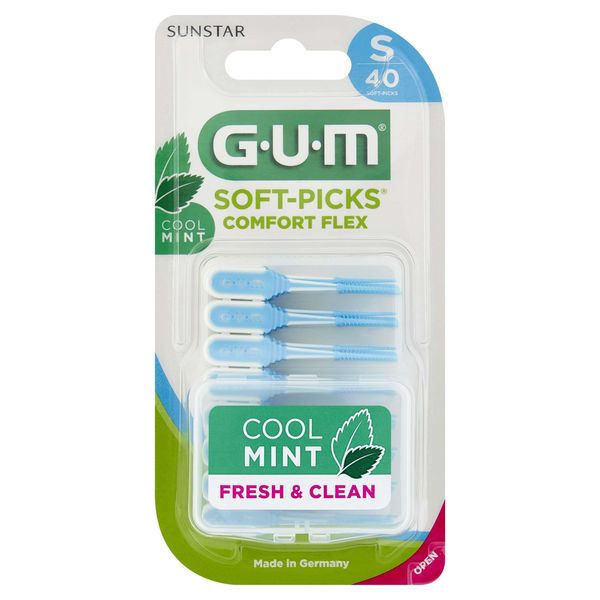 Gum Soft-Picks Comfort Flex, Spazzolini Interdentali Cool Mint S, 40 Pezzi-image