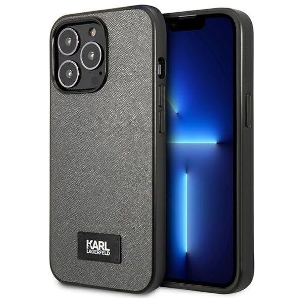 Karl Lagerfeld Klhcp13Xsfmp2Dg Custodia Rigida Per Iphone 13Pro Max 6,7 Srebrny/Argento Saffiano Placca-image