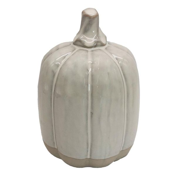 Clayre & Eef Decorazione Zucca 15 Cm Porcellana Beige-image