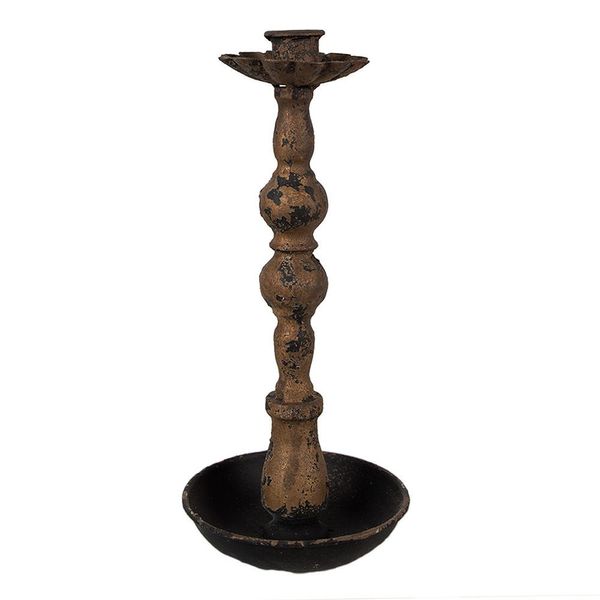 Candeliere Clayre & Eef 25 Cm Ferro Nero-image