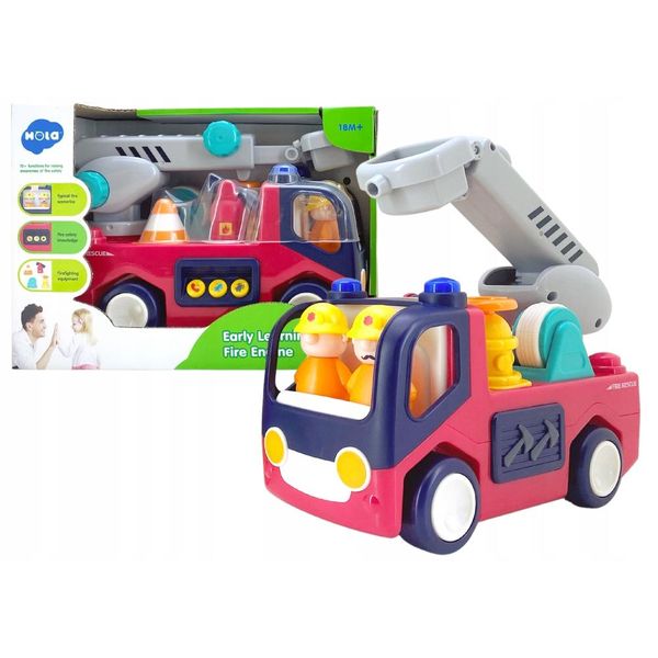 Stazione Dei Pompieri Educativa Interattiva Per Bambini Piccoli Con Suoni E Luci-image