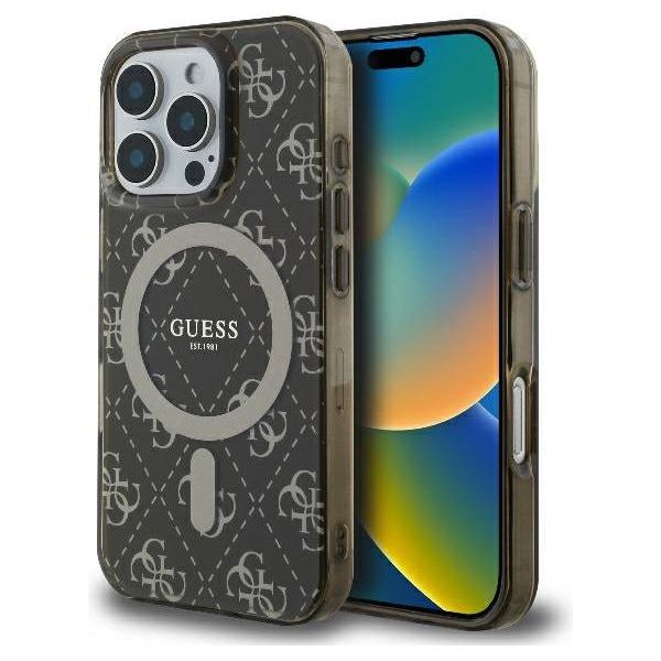 Guess Guhmp16Xh4Dtew Iphone 16 Pro Max 6.9 BrąZowy/Brown Custodia Rigida Iml 4G Sfondo Magsafe-image