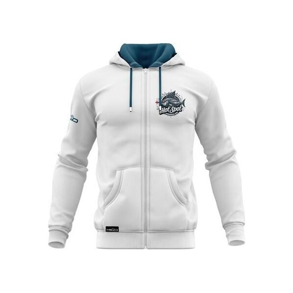 Hotspot Design Future Marlin, Xl, Bianco-Blu, Felpa Con Cappuccio, 10301904-image