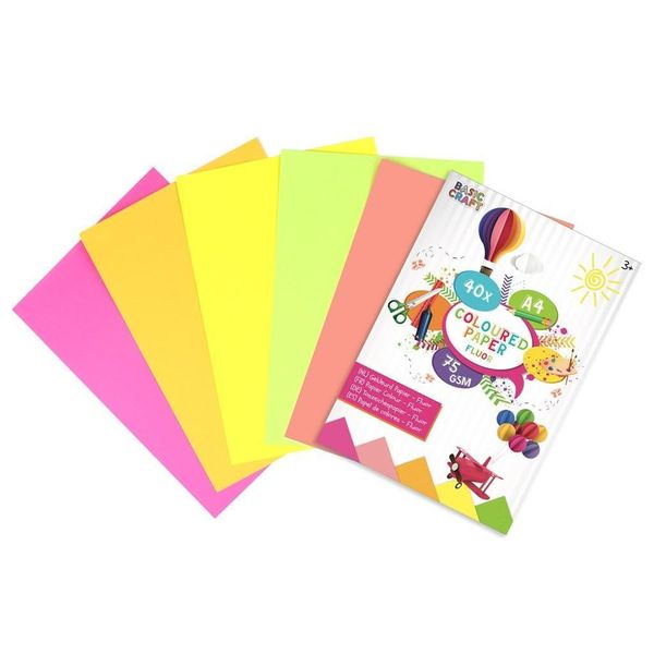 Carta Colorata Per Gruppi Creativi A4, 40 Fogli-image