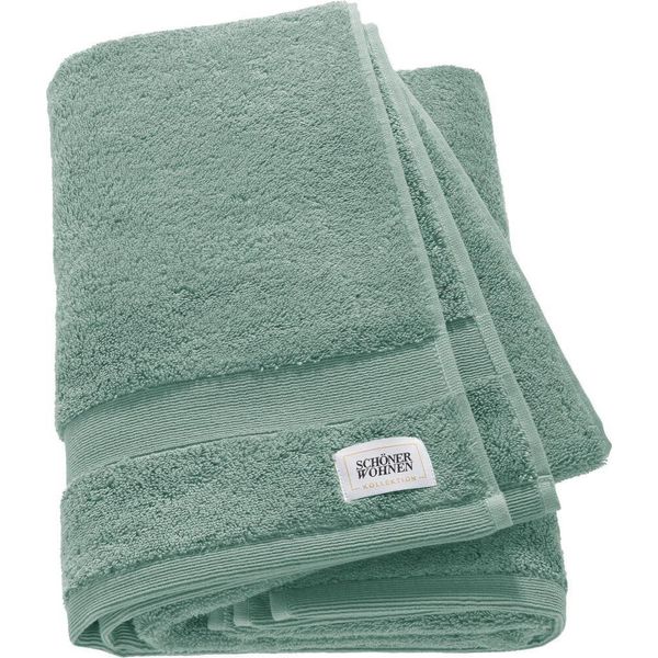 SchöNer Wohnen Telo Doccia Cuddly Colore Salvia Dimensioni 70X140 Cm-image