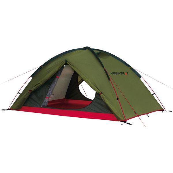 Kuppelzelt High Peak "Woodpecker 3", GrüN (GrüN, Rot), Zelte, B/H/L: 190Cm X 115Cm X 340Cm, B:190Cm H:115Cm L:340Cm-image