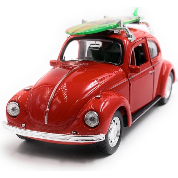 Onwomania Maggiolino Maggiolino Hardtop Modellino Auto Surf Rosso Mst. 1:34-image