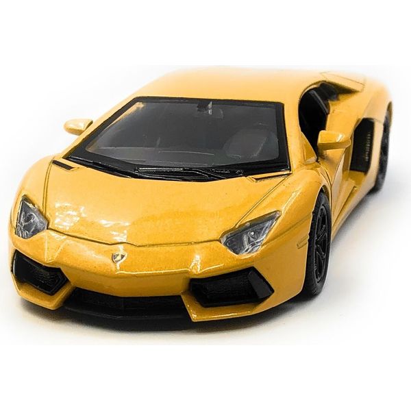 Onwomania Modellauto Lamborghini Aventador Sportwagen Gelb Auto Mst. 1:34-39-image