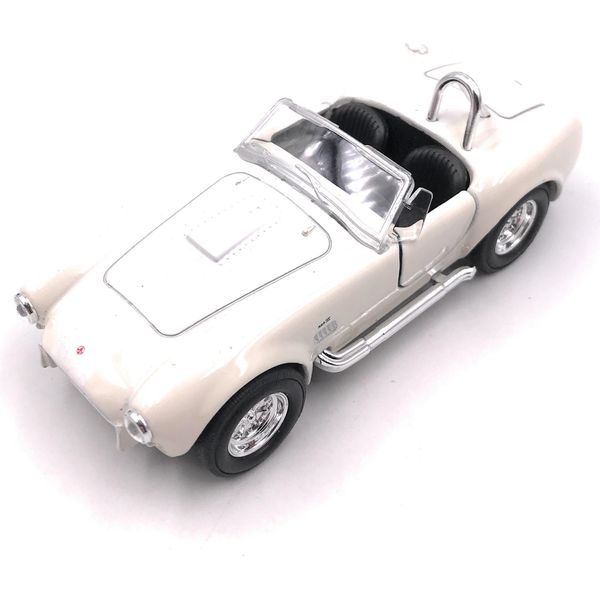 Onwomania Shelby Cobra Modello Auto Convertibile Auto Sportiva Auto D'epoca Bianco Mst. 1:34-image