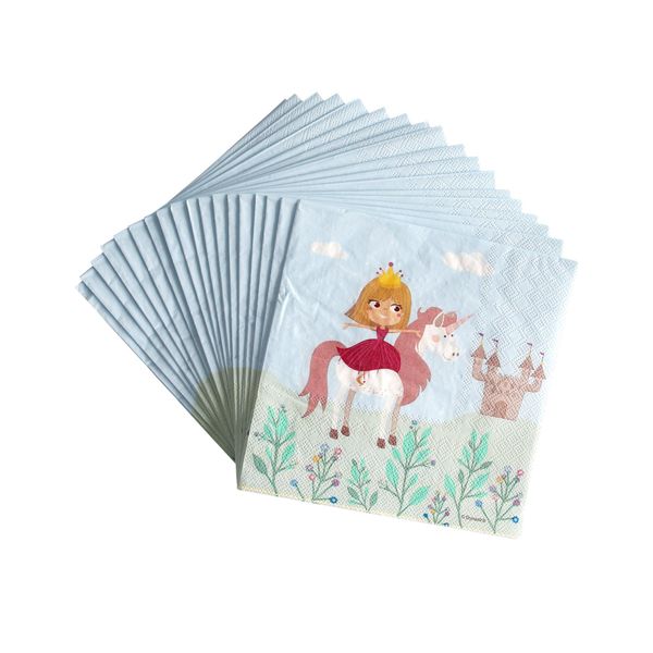 Tovaglioli Princess 20 Pezzi Colorati 33 X 33 Cm - Taglia Unica-image