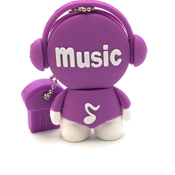 Onlineworld2013 Music Man Musik Lila Funny Usb Stick 64 Gb Usb 3.0-image