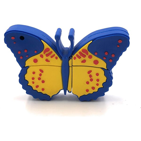 Onlineworld2013 Farfalla Blu Animale Carino Divertente Chiavetta Usb 128 Gb Usb 3.0-image