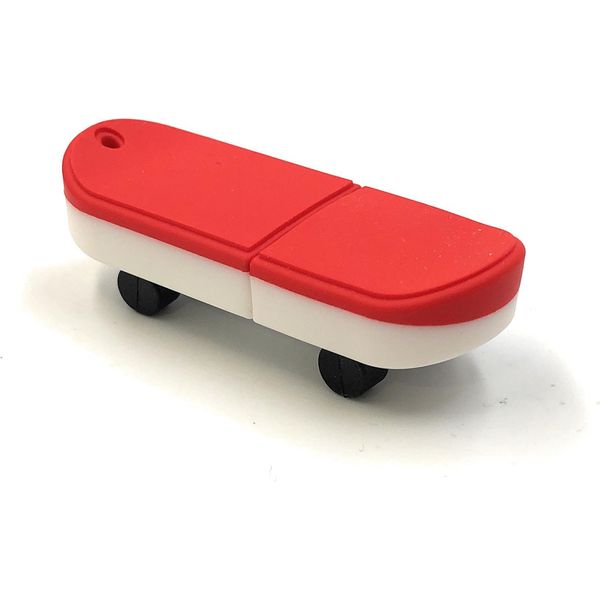 Onwomania Skateboard Skaten Board Rosso Divertente Chiavetta Usb 16 Gb Usb 2.0-image