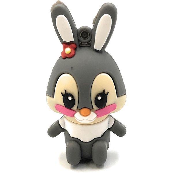 Onwomania Coniglietto Carino In Grigio Coniglietto Di Pasqua Divertente Chiavetta Usb 64 Gb Usb 2.0-image