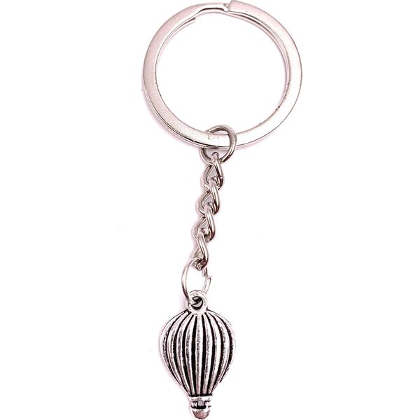 Onwomania Portachiavi Mongolfiera Viaggio Argento Metallo Ciondolo Charm-image
