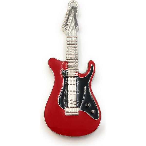 Onwomania Chitarra Elettrica Rosso Metallo Strumento Chitarra Divertente Chiavetta Usb 32 Gb Usb 2.0-image